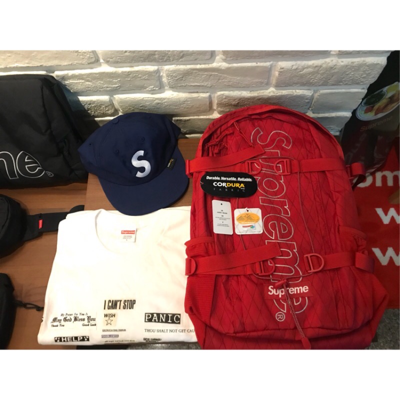 Supreme 2018 F/W 45th backpack 紅色 後背包 現貨 保證真品 英國購入 45代