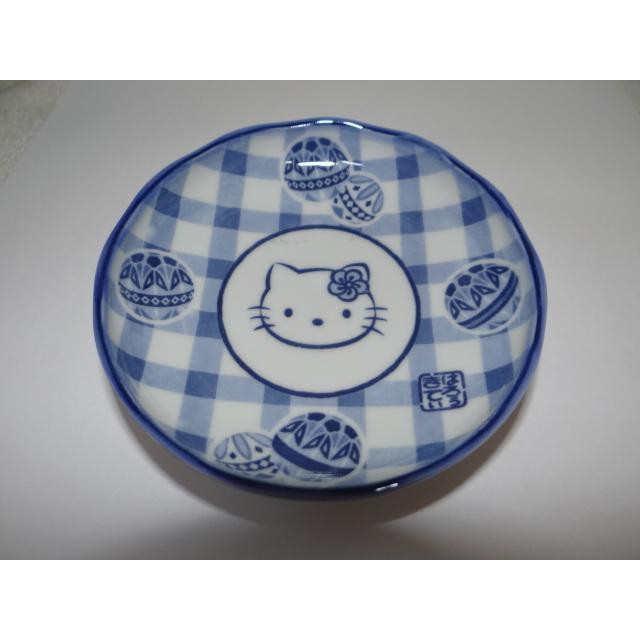 ＜采芳小舖＞Hello Kitty,凱蒂貓,sanrio,陶瓷,1997 碟子3(有田燒)(盤)