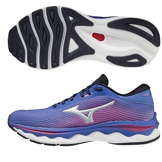 MIZUNO WAVE SKY 5 女鞋 慢跑 U4icX中底 回彈 藍紫【運動世界】J1GD210298