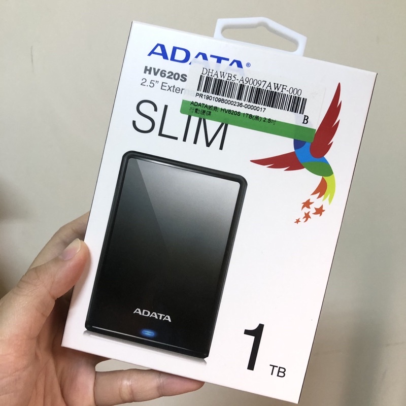 （全新） ADATA威剛 HV620S 1TB(黑) 2.5吋行動硬碟