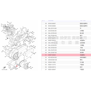 撿便宜料號 98907-06020 YAMAHA山葉原廠有帽螺絲 CUXI 勁風光 新勁戰 風光 傳動 海綿外蓋 螺絲