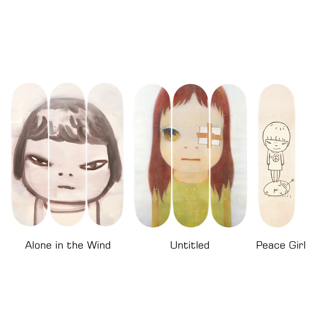 Yoshitomo Nara Skateboard 奈良美智 和平女孩 無名 獨自在風中 滑板 3款 現貨【高冠國際】
