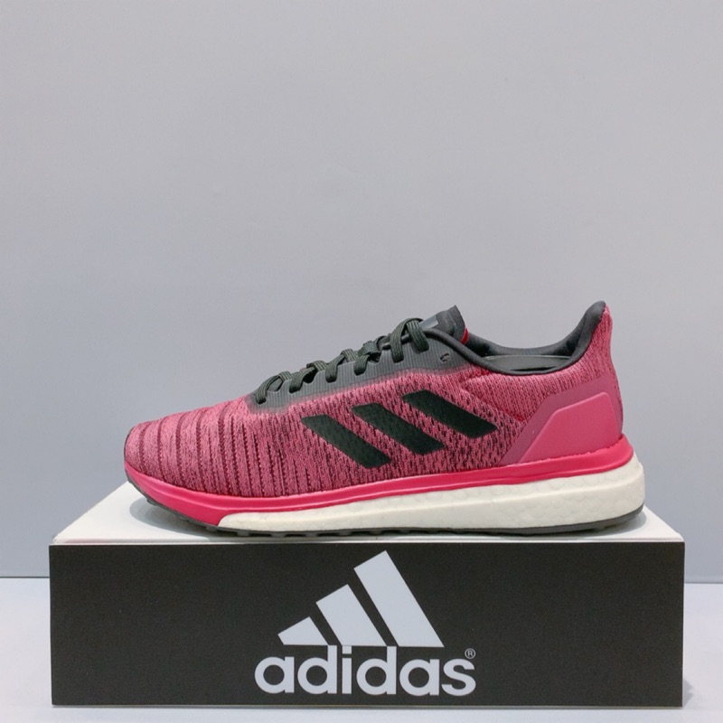 adidas Solar Drive 女生 粉紫色 舒適 透氣 輕量 緩震 運動 慢跑鞋 AQ0339