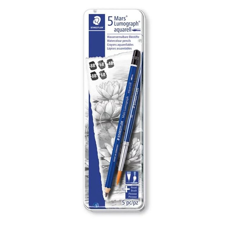 STAEDTLER 施德樓 頂級藍桿水性鉛筆5入 / 盒 MS100A-G6