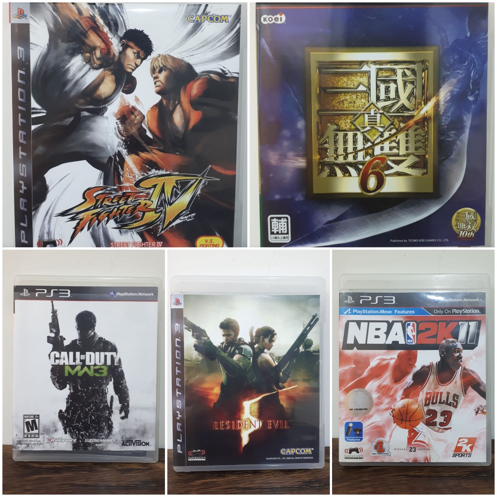 【PS3二手遊戲片】NBA 2K11／惡靈古堡5／真三國無雙6／決勝時刻 現代戰爭3／快打旋風4