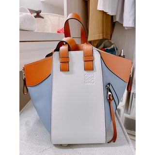 loewe hammock small 焦糖藍拼色 吊床包