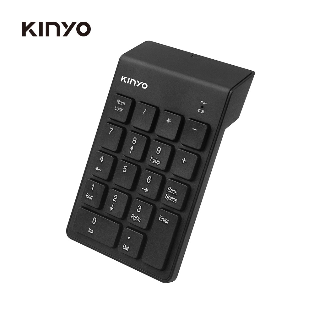 KINYO 2.4GHz無線數字鍵盤 (KBX-05) 辦公 文書 巧克力鍵帽 現貨 廠商直送