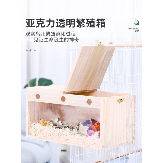免運 透明鸚鵡繁殖箱 鳥類用品 鳥窩 鳥巢 鳥房巢箱