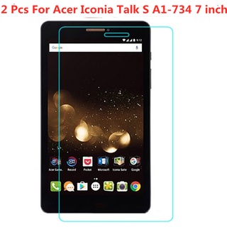 宏碁 2 件防水鋼化玻璃屏幕保護膜適用於 Acer Iconia Talk S A1-734 7.0 英寸屏幕保護膜平板