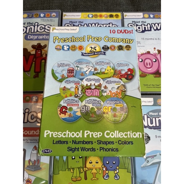Preschool Prep Company 10 DVD 美國學前教育 二手