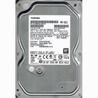 TOSHIBA DT01ACA100 1TB 7200轉 32MB Cache SATA 6.0Gb/s 3.5吋硬碟