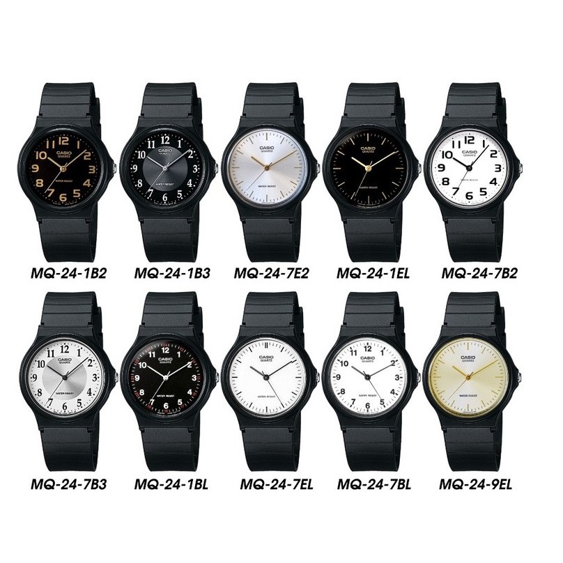 【春麗時間】CASIO手錶簡約指針式 錶款 MQ-24，簡單乾淨的錶盤設計BBB
