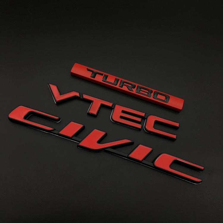 本田汽車標誌VTEC八代喜美 思域 CRV fit飛度 繽智 HRV裝飾貼civic後尾箱個性標誌FD2 EK9發.思思