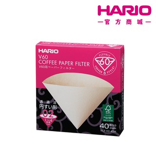 【HARIO】V60原色02濾紙40盒裝 VCF-02-40M【HARIO官方商城】