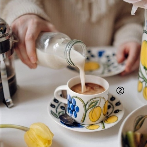【實用派選物】現貨 芬蘭 Arabia Paratiisi 藍黃款天堂碩果系列 北歐 杯盤組 咖啡杯 茶杯 馬克杯