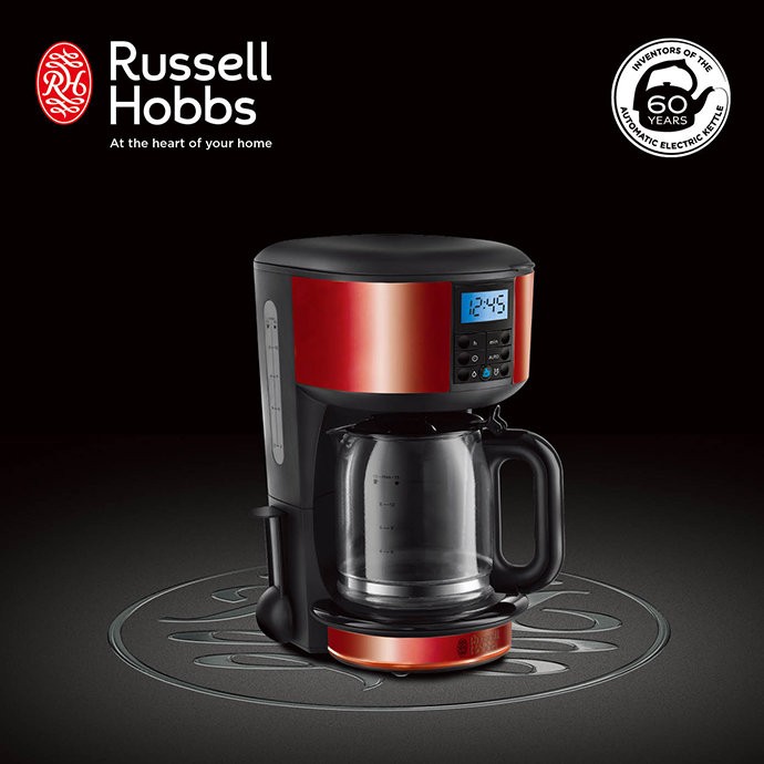 Russell Hobbs 英國羅素 Legacy 晶亮咖啡機20682TW-晶亮紅
