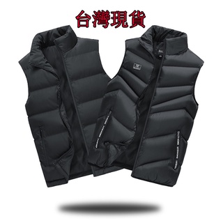 【臺灣現貨】高品質M-5XL大尺碼男士鋪棉背心 背心馬甲 無袖外套 情侶款 羽絨背心 保暖休閑馬甲 無袖棉衣 防風外套