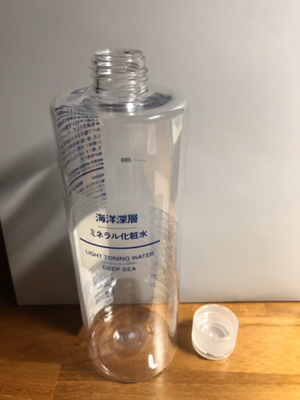 Muji無印良品海洋深層礦泉化妝水 空瓶 400ml保養品空罐 空盒 分裝瓶 分裝罐 盥洗包用具 蝦皮購物