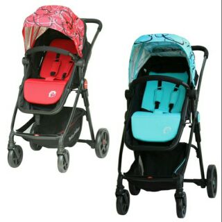 BabyBabe-輕量歐式高景觀嬰幼兒手推車(紅色/藍色)B888