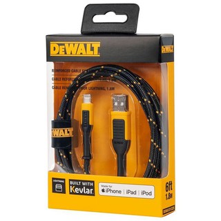 {公司貨} 得偉 DEWALT Lightning 充電傳輸線 120cm 180cm 300cm 蘋果專用(IOS)