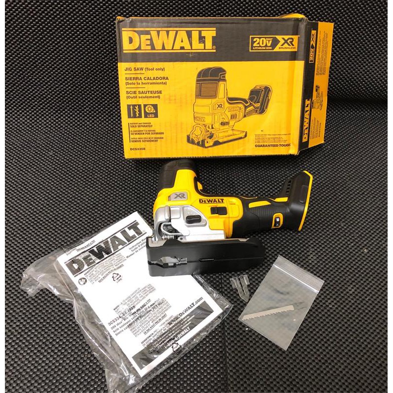 全新 Dewalt 得偉 20V DCS 335 B 可調速 免碳刷 線鋸機 (單機)