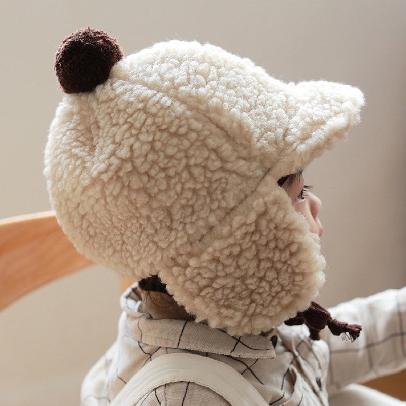 🙋🏻新款現貨✨寶寶泰迪熊帽 球球 飛行帽 護耳朵帽 羊羔 棒球帽 衝鋒帽 嬰幼兒小童帽 毛帽 保暖帽子 韓國兒童 新年
