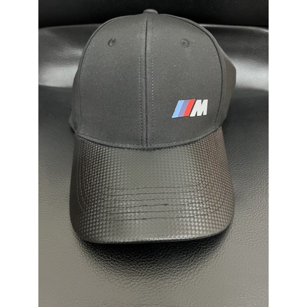 ［BMW交車禮］BMW精品 寶馬M Power 黑色 碳纖維 經典棒球帽 帽子 鴨舌帽