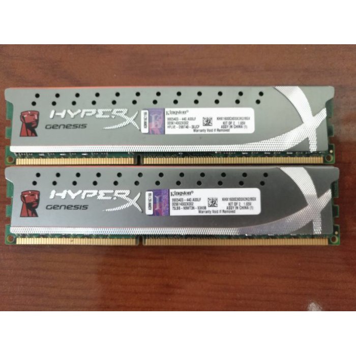金士頓Kingston DDR3 1600 4G 4gb X2 共 8GB 8G Hyper X/超頻 雙面/終身保固