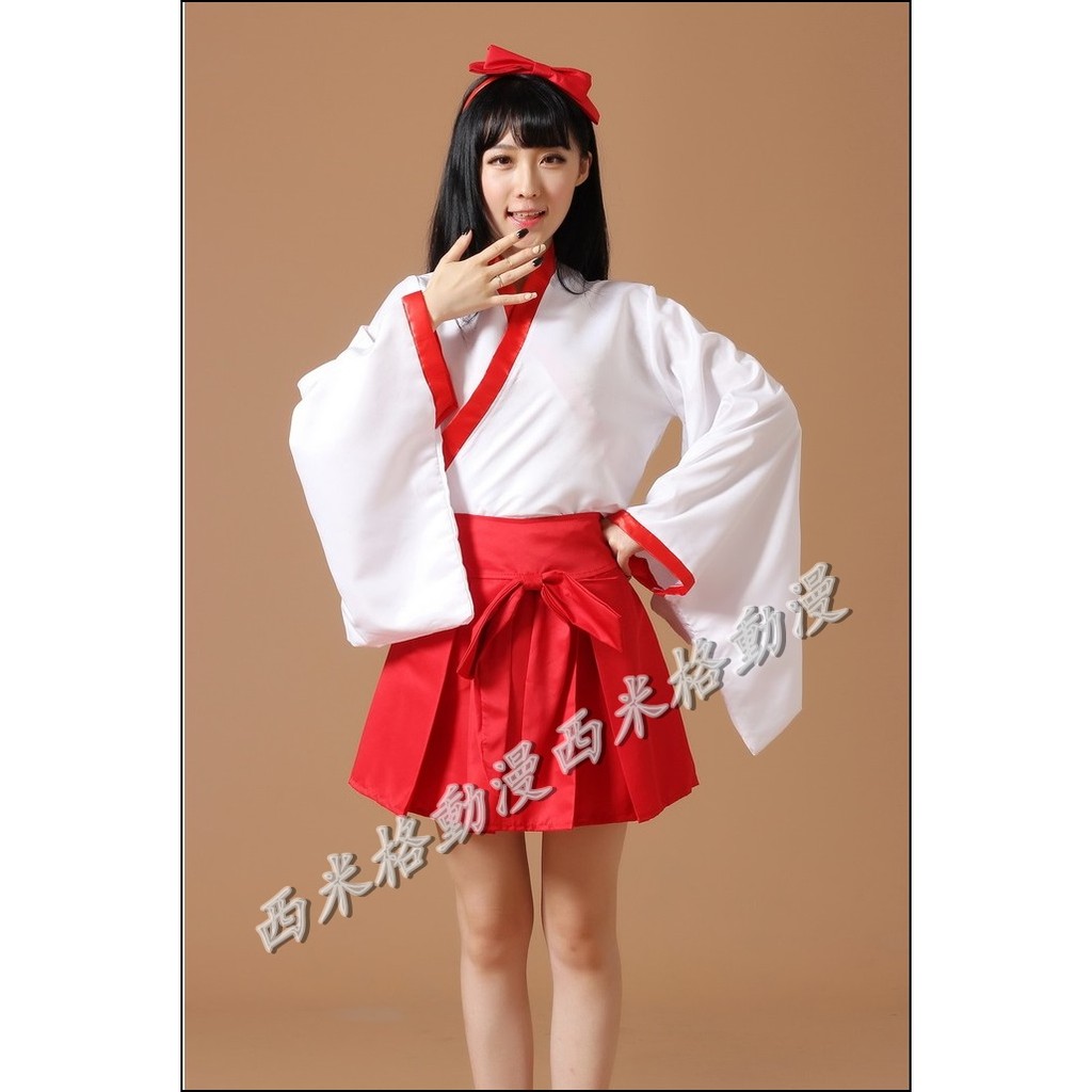西米格動漫 初音打歌服改良振袖巫女服和服犬夜叉巫女服妖狐x僕ss和服cosplay表演服服裝 蝦皮購物