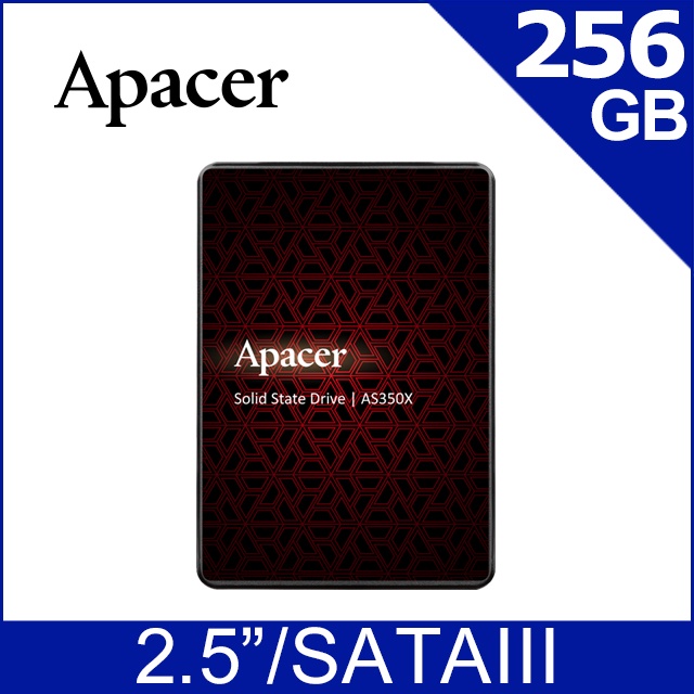 Apacer AS350X 256GB 2.5吋 SSD 固態硬碟 SATAIII 560/540MB/s 已拆封未使用