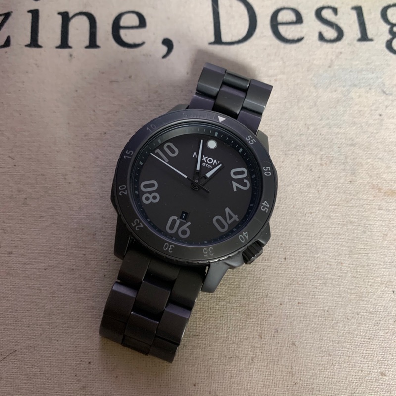 NIXON 鐵灰色 手錶
