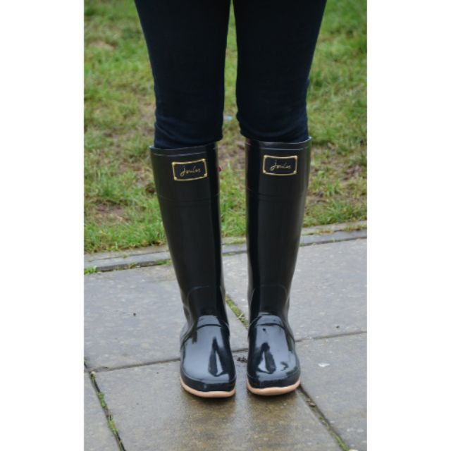 英國 JOULES 經典品牌 緞帶 綁帶 防水 雨鞋 雨靴 US9 UK7 EU40/41