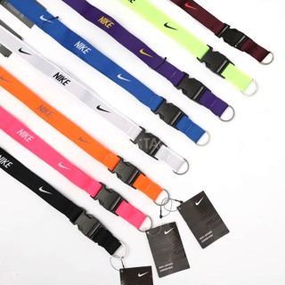 NIKE LANYARD 多色 識別證 吊帶 證件帶 掛飾 掛頸 插扣【AC3582-101】鑰匙圈