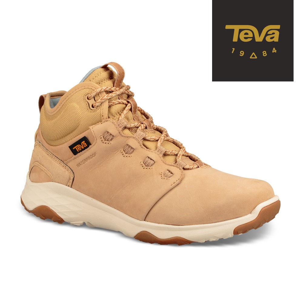 【TEVA】女 Arrowood 2 Mid WP 中筒防水牛皮機能休閒鞋/登山鞋-沙漠褐 (原廠現貨)