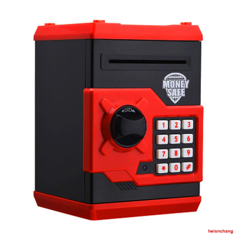 兒童可愛存錢罐 網紅創意兒童存款機抖音款存錢罐儲蓄密碼箱指紋保險盒自動儲錢柜