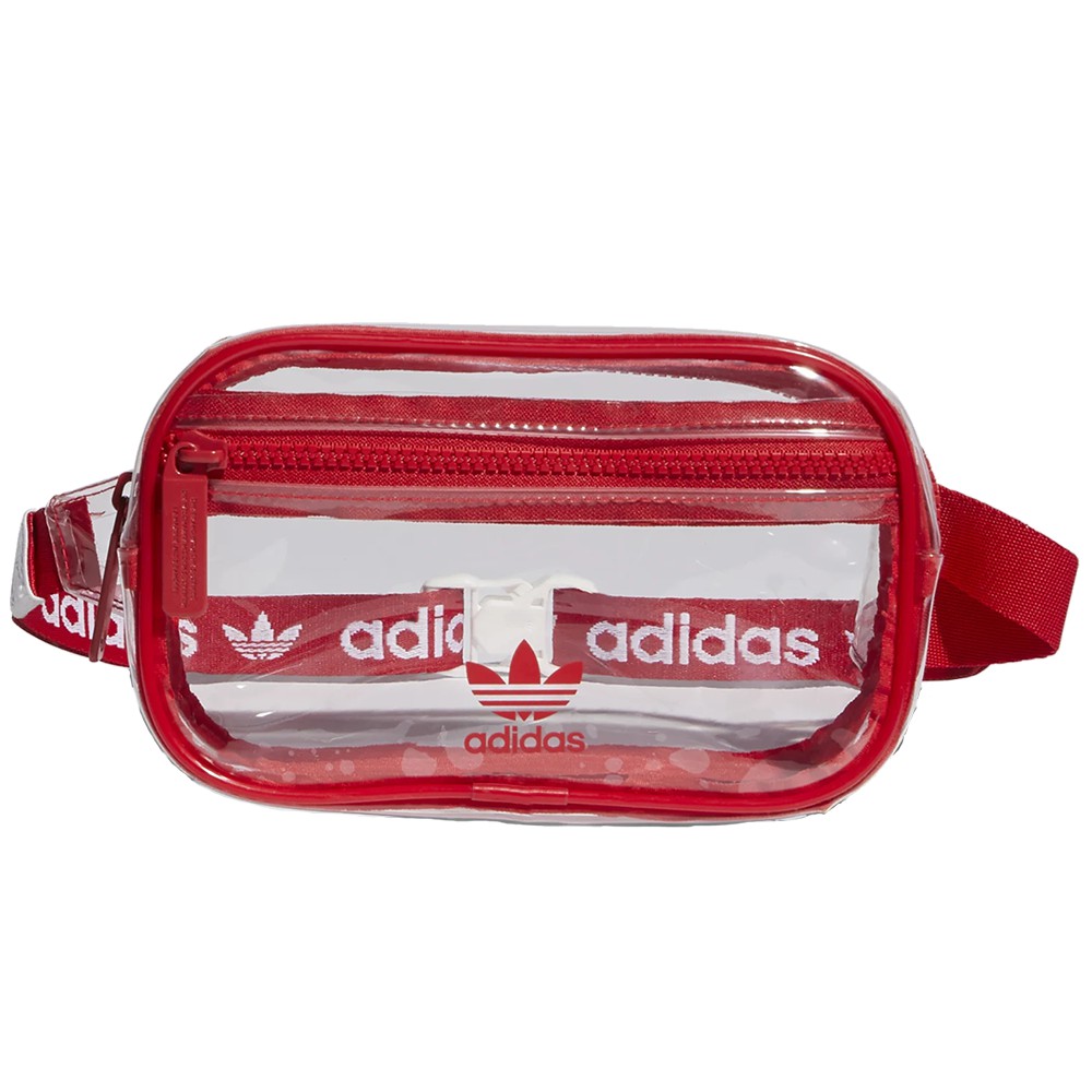 ADIDAS CLEAR WAIST PACK RED 腰包 透明紅【A-KAY0 5折】【CL6423】
