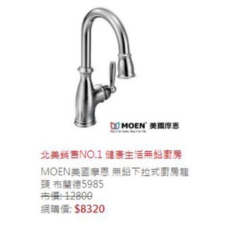 MOEN 廚房無鉛龍頭5985