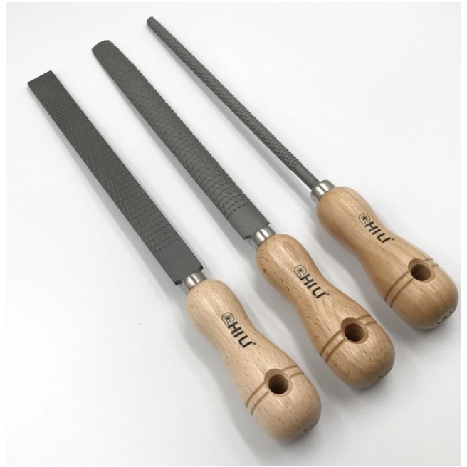 台灣製造 chili 8吋木工銼刀 可單支購買 木工粗齒鉗工 中齒挫刀剉刀 磨棒 圓銼 扁銼 半圓銼