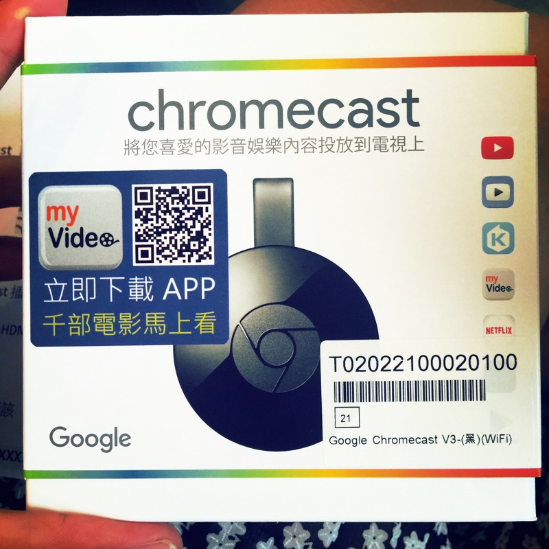 全新 二代Chromecast v3 黑