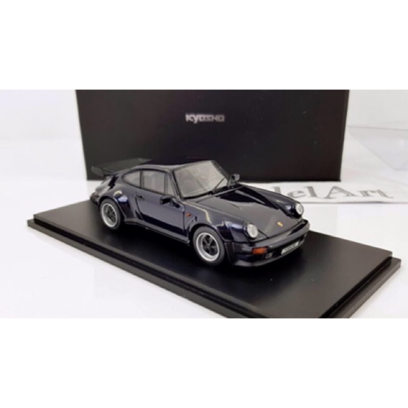 1:43 Kyosho Porsche 911 Turbo 1988(930)深藍 合金可開『現貨』