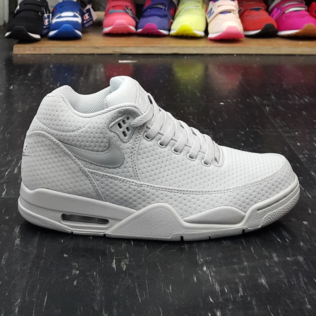 NIKE FLIGHT SQUAD 白色 灰色 灰白 中筒 高筒 籃球鞋 JORDAN 4代底 724986-099