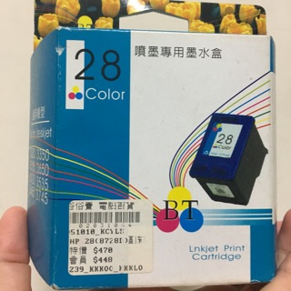 hp 28號彩色墨水 列表機 印表機 墨水夾