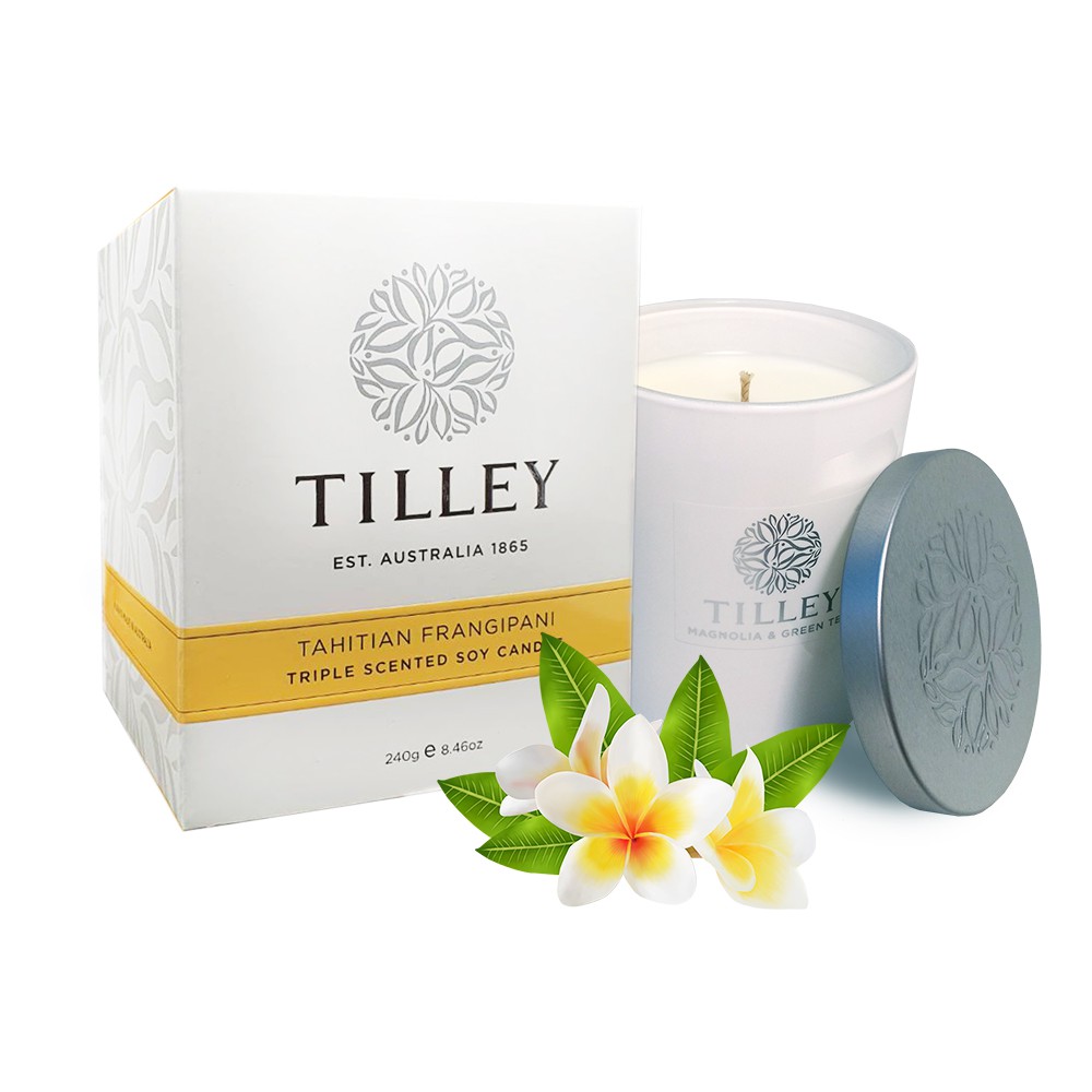 Tilley(百年特莉)-赤素馨(雞蛋花)香氛大豆蠟燭240g