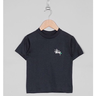 STUSSY KIDS BASIC LOGO T-SHIRT stüssy 基本 短袖 tee 二手 女 兒童 深藍