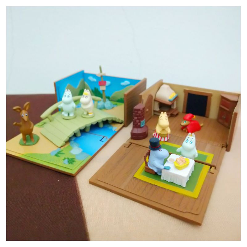 〖舊時代〗Megahouse 絕版 Moomin 嚕嚕米 迷你花園 火柴盒BOX場景 二款