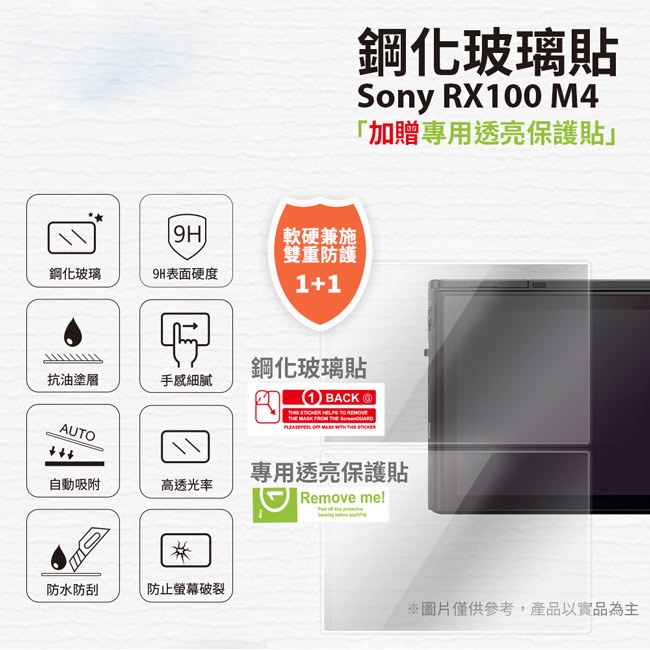 9H鋼化玻璃保護貼 for Sony RX100M4  [空中補給]