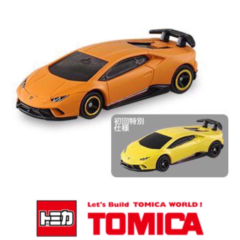 Tomica No. 34 多美 小汽車Lamborghini 藍寶堅尼  2018年 新車貼