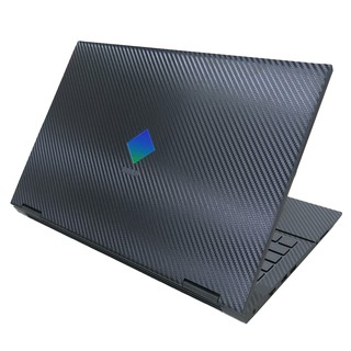 【Ezstick】HP OMEN 15-ek 15-ek0038TX 黑色卡夢紋機身貼 (含上蓋貼、鍵盤週邊貼)