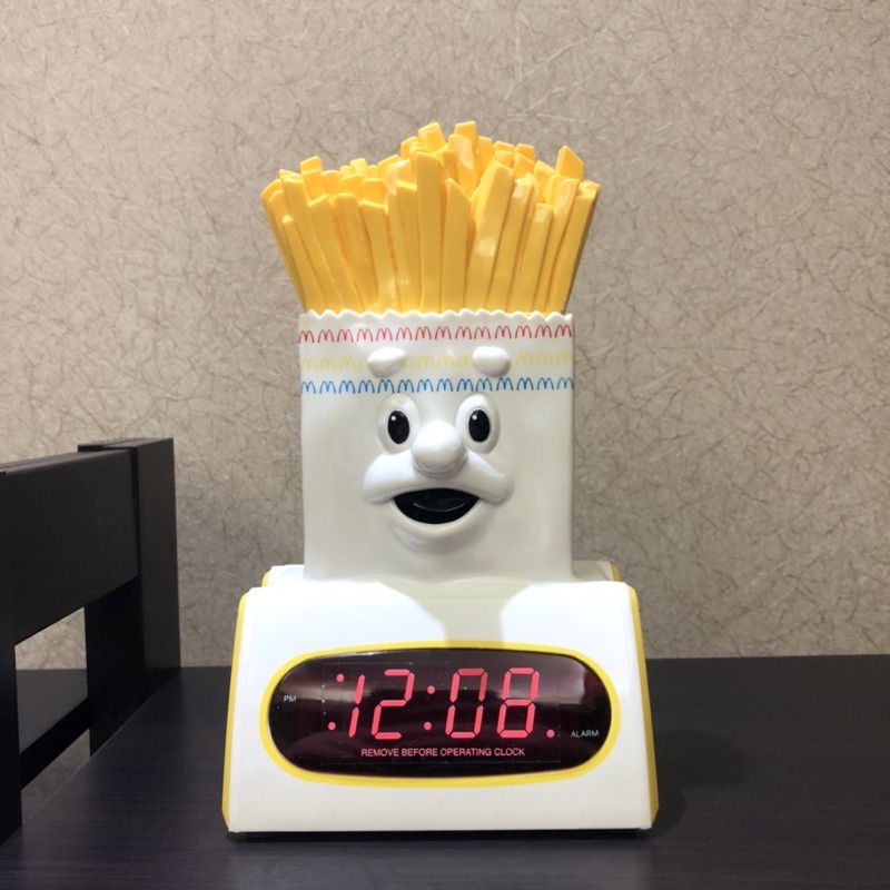 【CJ Toyz】1996年麥當勞McDonald’s McTime薯條夜燈功能LED時鐘 鬧鐘 麥當勞時鐘 麥當勞收藏