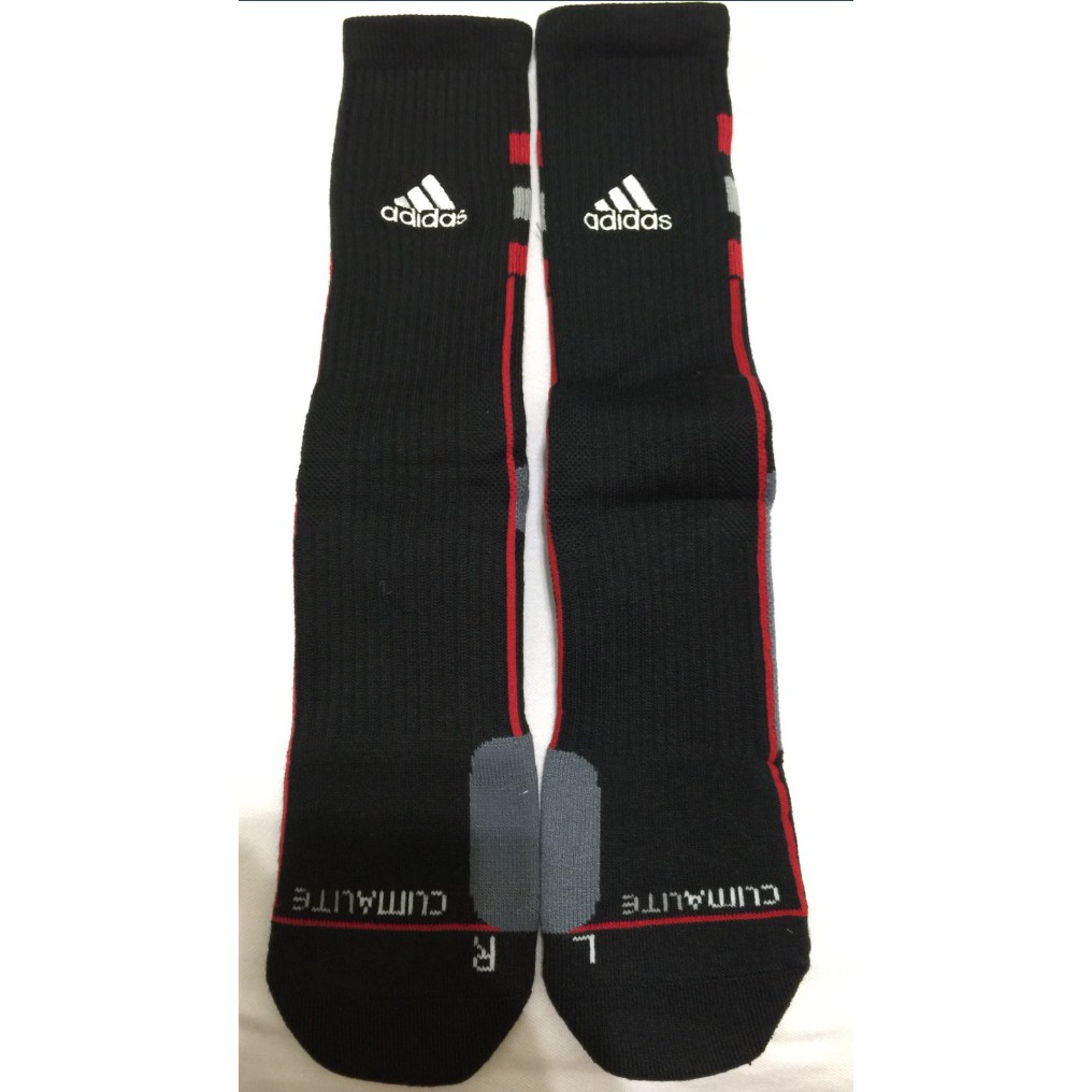 全新現貨 adidas 刺繡款 籃球襪 無痕接頭  厚襪 專業運動襪 中筒 小腿肚 尺寸L